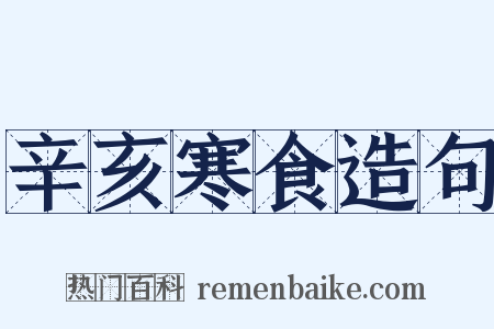 辛亥寒食造句是什么意思的图片